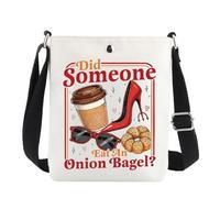 Miranda Fashion Movie Crossbody Bag - Bolso de hombro con texto en inglés "Did Someone Eat An Onion Bagel Everybody Wants To Be Us", Did Someone Cb4
