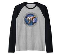 Mirando a Las Estrellas Desde la Medianoche Camiseta Manga Raglan