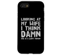 Mirando a mi Esposa Maldita Sea Ella es una Mujer afortunada Refranes Graciosos Carcasa para iPhone SE (2020) / 7/8