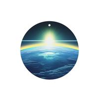 Mirando hacia arriba a la Tierra 4 tarjetas ambientadoras para automóvil, ambientadores desechables colgantes para vehículos, aroma a lavanda