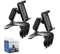 Miranoz Phone Holder, Miranoz Dashboard Phone Holder, Universal 360° Dashboard Phone Holders, Fits 4”-7” Phones, No Suction & Rock-Solid Grip (2pcs)