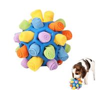 Mira's Pocket Juguete de bola de olfateo para perros, juguete masticable de estimulación mental para perros y gatos, tapete para lamer de 14 cm, bola dispensadora de golosinas con diseño hueco