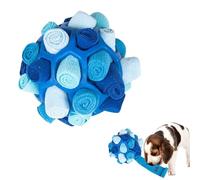 Mira's Pocket Juguete de bola de olfateo para perros, juguete masticable de estimulación mental para perros y gatos, tapete para lamer de 14 cm, bola dispensadora de golosinas con diseño hueco