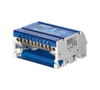 Miratic Caja de Distribucion de Bloque Modular para Riel DIN | Borna de Conexión de 4 Barras y 11 Orificios para Cuadro Electrico (11 cables)
