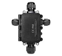Miratic Caja Estanca Exterior Electrica IP68-0,5-6,0mm² - Caja para Cables de Alta Protección para Uso en Exteriores IK09 (4 vías: 2xM20, 2xM16 - X)