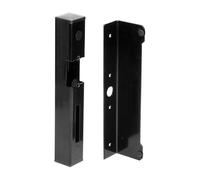 Miratic Chapa de Cierre para Cerradura Electronica con Rebaja de Enclavamiento para Tacos Perfil Galvanizado de 40x40mm Sirve para Abrepuertas Electrico para Puertas Derechas e Izquierdas