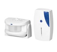 Miratic Detector de Movimiento PIR - Sensor de Movimiento con Señalización Acústica y Luminosa - Detector de Presencia Inalámbrico Ideal para Seguridad en Hogar y Oficina