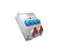 Miratic Distribuidor de Corriente de Pared para construcción Enchufes Pared 1x32A/5P- 1x16A/5P- Cuadro Electrico 4x250V Enchufe Multiple Pared - Enchufe de tipo Francés