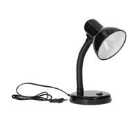 Miratic Flexo Escritorio E27 LED | Lampara de Mesa Flexible con Brazo Articulado de Acero | Para Estudio y Mesita de Noche (Sin Bombilla) (negro)