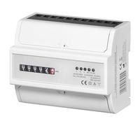 Miratic Indicador Analógico Trifásico de Consumo Eléctrico - Medidor de Consumo Electrico 100A 7 Módulos, Montaje en Riel DIN TH-35mm Profesional