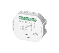 Miratic Interruptor Inteligente Con Dimmer Tuya Smart - Interruptor WiFi Bluetooth Interruptor Inalambrico con Carril DIN Control Remoto por App (relé con dimmer - 2 canales)