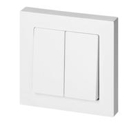 Miratic Interruptor Pared Doble Blanco Brillante 10A 250V IP20 Empotrable (estándar)