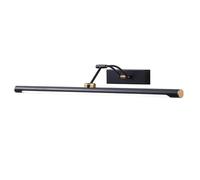 Miratic Lampara Pared Negra IP44 - Aplique Espejo Baño - Luz Espejo Baño con Diseño Moderno y Elegante para Decoración de Interiores y Exteriores (50cm/9W/990lm)
