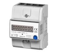 Miratic Medidor De Consumo Electrico Trifásico 80A Con Botón RESET - Montaje En Carril DIN TH-35mm Contador Electrico Con Indicador Adicional