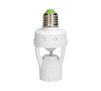 Miratic Portalámparas E27, 360st, IP20, 1X60W - Casquillos para Bombillas con Detector de Movimiento Sensor de Movimiento Iluminación Interior Portalamparas