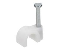 Miratic Recoge Cables de 100 Piezas - Grapas Cable Pared para Diferentes Tamaños Ø: 4/6 / 7/8 / 10/12 mm (Ø 10 mm)