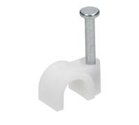 Miratic Recoge Cables de 100 Piezas - Grapas Cable Pared para Diferentes Tamaños Ø: 4/6 / 7/8 / 10/12 mm (Ø 6 mm)