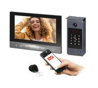 Miratic Videoportero Unifamiliar Video Portero Automatico WiFi con Apertura de Puerta Full HD 1080p - App Tuya Smart Cámara Exterior IP65 - Ángulo 144° Lector RFID (10, Pulgadas)