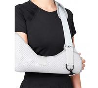 MIRCTRI Cabestrillo para Brazo para Hombre y Mujer Inmovilizador de Hombro Ajustable Soporte Transpirable para Fracturas y Manguito Rotador con Almohadilla y Correa Cintura(S)