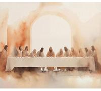 Mireita Póster de la Última Cena de Jesús de Leonardo Da Vinci para decoración de habitación de iglesia, arte cristiano, lienzo impreso para decoración del hogar, sala de estar, dormitorio, oficina