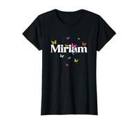 Miriam - Hermoso Nombre de niña con Mariposas Coloridas Camiseta
