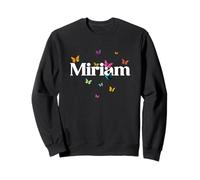 Miriam - Hermoso Nombre de niña con Mariposas Coloridas Sudadera