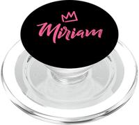 Miriam The Queen/Corona Rosa y Nombre para Mujer Llamada Miriam PopSockets PopGrip para MagSafe