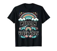 Miriam Vibes Only Cute Retro Girls Miriam Nombre Camiseta