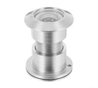 Mirilla antirrobo de latón de 28 mm para puertas de 40-55 mm de grosor, mirilla antirrobo con cubierta de privacidad, lente de vidrio óptico, acabado de color acero, hogar y jardín