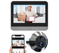 Mirilla Cámara de Vigilancia Radio WLAN Wifi Handyübertragung Con Pila &