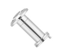 Mirilla De 200 Grados, Visor Puerta Bronce Rojo Diámetro Tubo 5/8 Pulgadas, Ángulo Visión Amplio Oro Cromado Cepillado For Hotel Mayor Claridad De Seguridad(Brushed Chrome)