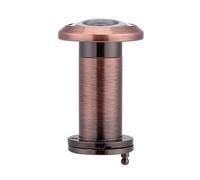 Mirilla De 200 Grados, Visor Puerta Bronce Rojo Diámetro Tubo 5/8 Pulgadas, Ángulo Visión Amplio Oro Cromado Cepillado For Hotel Mayor Claridad De Seguridad(Red Bronze)