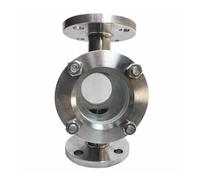 Mirilla de acero inoxidable 316 resistente a la corrosión - Tipo de brida for observación de tuberías químicas - Múltiples tamaños(DN100 PN16)