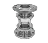 Mirilla De Flujo HGS07-126 Mirilla De Brida 1 Pieza - Acero Inoxidable SS304/316L Pulido For Industrias Farmacéutica/cervecera/química, DN15-DN200, Sello De PTFE(316L,DN80)