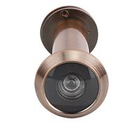 Mirilla de puerta de 220 grados con cubierta trasera |Seguridad para Puertas de Madera/Fibra de Vidrio/Metal |Mirilla Gran Angular para Hogar, 55-90 mm de Grosor (Extended 16mm red ancient aperture