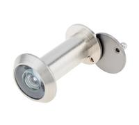 Mirilla de seguridad de cromo pulido, Paquete de 2 mirillas de seguridad HD de 180 grados de latón macizo for puerta delantera de 0,3-1,33 pulgadas, multicolor(Color-black)