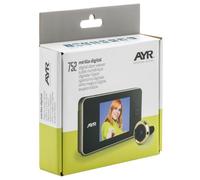 AYR Mirilla Digital 752. Diferentes Acabados Que Se Adaptan A La Estética De Tu Puerta., Blanco / Latón
