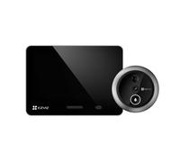 Mirilla digital ezviz ep4 con pantalla táctil lcd de 5.5 | detector de presencia | reconocimiento facial ia | wifi | color plata