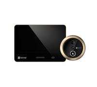 Mirilla digital ezviz ep4 con pantalla táctil lcd | detector de presencia | reconocimiento facial ia | wifi | color oro