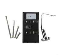 Mirilla electrónica para puerta con monitor LCD de 3,5 pulgadas y cámara HD de 720 p, gran angular de 120°, cámara digital de aleación de zinc para seguridad y vigilancia de la puerta, color plateado