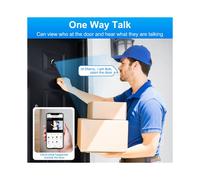 Mirilla Inteligente Tuya con Wifi, Cámara y Detección de Movimiento PIR, Timbre con Vídeo, Minivisor para el Hogar.