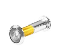 Mirilla para puerta de primera calidad, color plata, 14-50 mm, para puertas de casa, 200 grados, gran angular, protección contra robos, fácil montaje sin herramientas, imagen clara para mayor