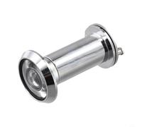 Mirilla para puerta, lente de seguridad gran angular de 180 grados, construcción de metal para entrada de apartamento, privacidad, tono dorado (plata)