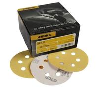 Mirka 236JT05051 Gold - Hoja de lija (grano 500, 0 agujeros, 77 mm de diámetro, 50 unidades)