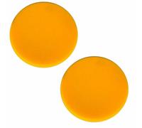 MIRKA 2x Alfombrilla Pulir Espuma 150mm x 25mm Amarillo Plano Firmes Adhesivo