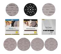 Mirka Abranet Ø 225 mm Mix Pack 51 uds Grano 40-180 con Pad Saver | Discos abrasivos Mirka Abranet Ø 225 mm, 51 uds, granos 40-180 con Pad Saver. Para lijadoras de pared y techo