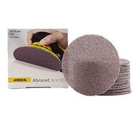 Mirka Abranet Ace HD Discos de malla Ø 125mm cierre adhesivo/grano P40 / 25 piezas / AH23202540 / Para excéntricas y lijadoras 125mm / Para lijar superficies duras, madera, masilla, barniz, metal