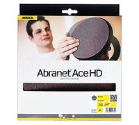 Mirka Abranet Ace HD Discos lijado malla Ø 225 mm cierre adhesivo P80 5 uds | Discos de lijado de malla para lijadoras de pared y techo lijado eficaz en madera masilla barniz metal