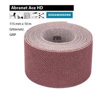 MIRKA Abranet Ace HD Rollo 115mm X 10m Red Rejilla Malla Abrasiva Klett P40-P80