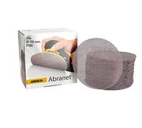 Mirka Abranet discos de lijado de red Ø 150 mm cierre adhesivo/grano P180 / 50 piezas/para lijar madera, masilla, barniz, plástico / 5424105018